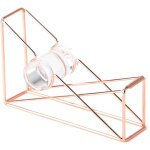 Distributeur de ruban adh�sif en fil de cuivre rose dor� pour ruban adh�sif de 2, 5 cm et rouleaux washi ...