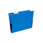 Djois dossier suspendu a4 a soufflets: bleu: serie e - 25 pi�ces