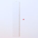 Domikee - rgle classique pp a 6 trous pour classeur et cahier, accessoire fin pour le bureau et l'cole, ...