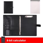 Dossier de fichiers a4 multifonction , calculatrice de cuir chevelu, cable de charge, gestionnaire de ...