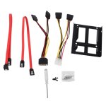 Double support de montage de disque dur interne, kit pour modèle sdd de 2, 5 pouces a 3, 5 pouces, câbles ... Double support de montage de disque dur interne, kit pour modèle sdd de 2, 5 pouces a 3, 5 pouces, câbles ...