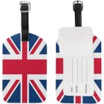 Drapeau britannique union jack etiquettes a bagages etiquette de sac d'identification de voyage pour ...