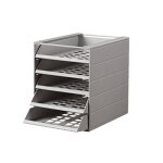 Durable 1712003 idealox basic module de classement 7 tiroirs ouverts format c4 gris opaque