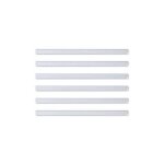 Durable 293119 baguette pour reliure manuelle 6 mm capacite 60 feuilles transparent lot de 50
