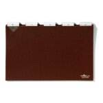 Durable 314111 jeu de 25 intercalaires rigides format a4 paysage avec divisions 5 / 5 - onglets plastifis ...