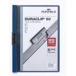 Durable lot de 5 chemises a clip duraclip original 60, a4, bleu fonc�
