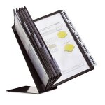 Durable 557001 vario table pupitre m�tallique de table 10 pochettes pour consultation et pr�sentation ...