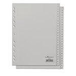 Durable 650410 intercalaire de classement onglet avec index num�rique polypropyl�ne (pp) gris