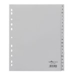 Durable 652010 intercalaire de classement onglet avec index alphab�tique gris