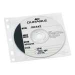 Durable cd / dvd cover pocket - page du classeur a cd / dvd - capacit� : 2 cd / dvd - transparent