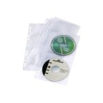 Durable cd / dvd cover pocket light s - page du classeur a cd / dvd - capacit� : 4 cd / dvd - transparent ...