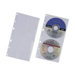 Durable cd wallets - page du classeur a cd - capacit� : 2 cd - transparent (pack de 5)