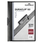 Durable duraclip 60 prot�ge documents pvc noir et transparent