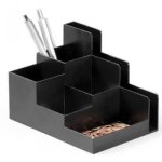 Durable papeterie - fournitures durable multipot optimo eco, 6 compartiments, anthracite 210116