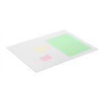 Durable sous - main avec rainures dcoratives, 530 x 400 mm transparent