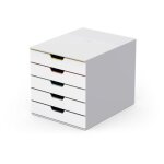 Durable varicolor mix 5 bo�te a archives plastique multicolore, blanc