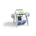 Durable visifix flip rangement de cartes de visites bleu et argent