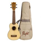 Dus320 soprano ukulele - zebrawood b&s (with bag) / instrument