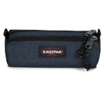 Eastpak double benchmark - trousse - petit - polyester - denim triple