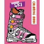 Easy flow coloring book, alpine ski art