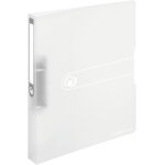 Easy orga to go classeur �� anneaux a4 2 anneaux hauteur de remplissage 25 mm blanc transparent, format ...