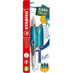 Easybirdy stylo plume ergonomique pour droitier vert aqua / menthe + outil pour echange de plume