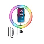 Eclairage annulaire led avec trpied et tlcommande pour photographie et vido, rvb, pour tlphone, ...