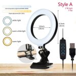 Eclairage led ring light avec clip pour ordinateur portable, pour conf�rence vid�o, zoom, webcam, chat ...