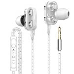 Ecouteurs intra - auriculaires a double cercle dynamique, oreillettes filaires de haute qualit avec ...