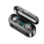 Ecouteurs sans fil bluetooth f9 - 2 tws, oreillettes de sport etanches pour smartphones iphone et android ...