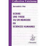 Ecrire une th�se ou un m�moire en sciences humaines