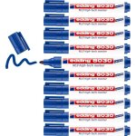 Edding lot de 10 marqueurs nls high - tech 8030 peu corrosif bleu 1, 5 - 3 mm