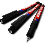 Edding 140s lot de 3 stylos permanents pointe 0, 3 mm noir