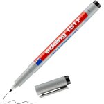 Edding 151 f stylo non - permanent - noir - 1 stylo - plume ronde, 6 mm - stylo pour ecrire sur le verre, ...
