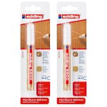 Edding lot de 2 marqueurs pour meuble 8900 blister de 1 chne clair 1, 5 - 2 mm