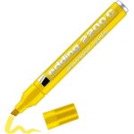 Edding 2200 c marqueur permanent - jaune - 1 stylo - pointe biseaut�e 1 - 5 mm - s�che vite - r�siste ...