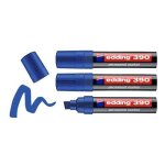 Edding lot de 3 marqueurs permanent 390 bleu 4 - 12 mm