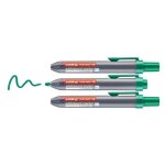 Edding lot de 3 marqueurs tableau blancs retract 12 r�tractable vert pointe ronde 1, 5 - 3 mm