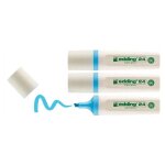 Edding lot de 3 surligneurs ecoline 24 bleu clair pointe biseaut�e 2 - 5 mm