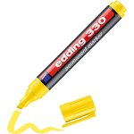 Edding 330 marqueur permanent - jaune - 1 stylo - pointe biseaut�e 1 - 5 mm - s�che vite, r�siste a l'eau ...