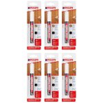 Edding lot de 6 marqueurs pour meuble 8900 blister de 1 noyer antique 1, 5 - 2 mm