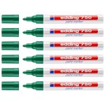 Edding lot de 6 marqueurs peinture 750 vert pointe ronde 2 - 4 mm Edding lot de 6 marqueurs peinture 750 vert pointe ronde 2 - 4 mm