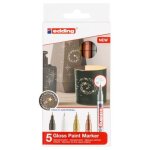 Edding 780 noir, cuivre, or, argent, blanc 5 pi�ce(s)