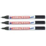 Edding - 8400 - marqueur cd permanent - noir - lot de 10