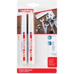 Edding marqueur peinture 750 blister de 2 blanc 2 - 4 mm