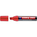 Edding marqueur permanent 390 rouge pointe biseau large 4 - 12 mm