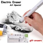 Effaceur electrique a haute brillance pour etudiants, lingette sp�ciale automatique pour croquis, dessin ...