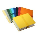 Elba 10 chemises a sangle sans rabats extensible - 24x32 - papier toilé - fermeture velcro - couleurs ... Elba 10 chemises a sangle sans rabats extensible - 24x32 - papier toilé - fermeture velcro - couleurs ...