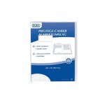 Elba lot de 10 protge - cahiers luxe pvc 200 mic a4 lisse incolore transparent