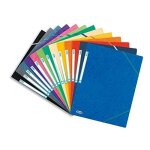 Elba - 100200901 - topfile - chemises cartonne avec rabat elastique a4 couleurs assorties - lot de 10 ...
